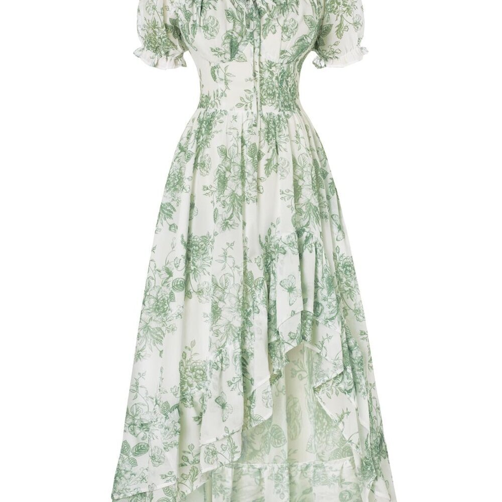 Chiffon Corset Sundress Flowy Maxi Elegant Wedding Guest Summer Dress